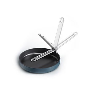 Joseph Joseph Space Ceramic Nonstick Folding-Handle 9.5" Frypan - Dark Blue